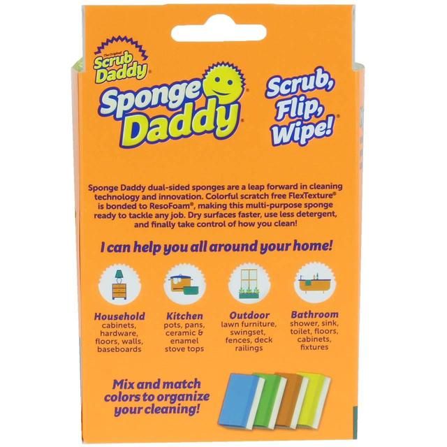 Scrub Daddy Sponge Daddy Colors   4 per pack GOODS M&S   