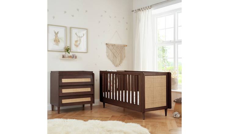 Tutti Bambini Japandi 2Piece Nursery Furniture Set- Walnut GOODS Argos