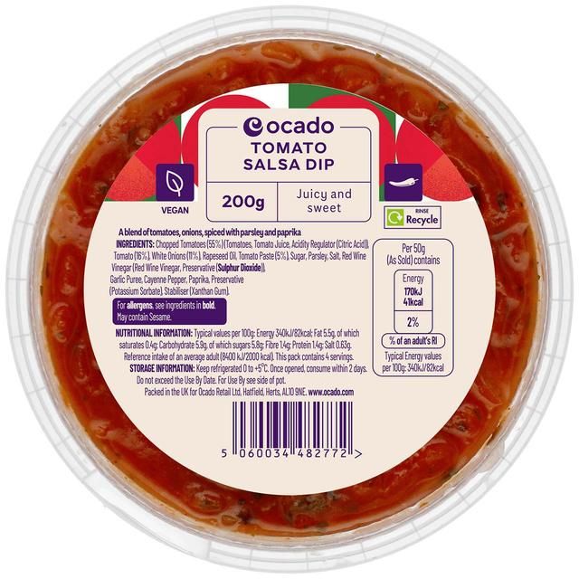 Ocado Tomato Salsa Dip   200g