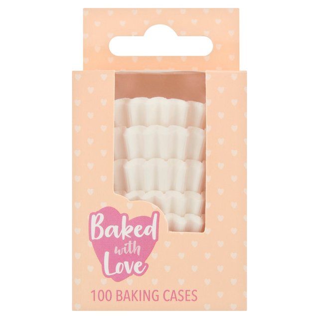 Mini White Cupcake Cases   100 per pack