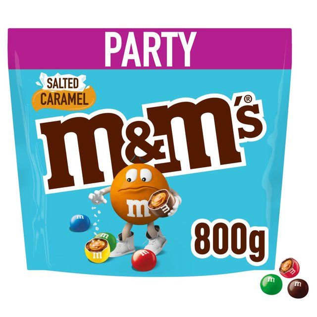 M&M's Salted Caramel & Milk Chocolate Party Mix Bulk Snack Bag 800g   800g GOODS M&S   