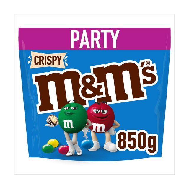 M&M's Crispy Milk Chocolate Party Mix Bulk Snack Bag   850g