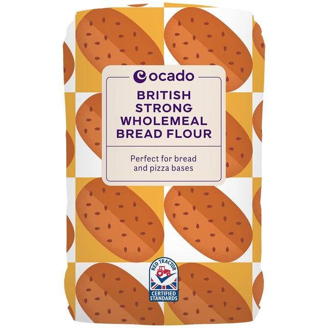 Ocado British Strong Wholemeal Bread Flour   1.5kg