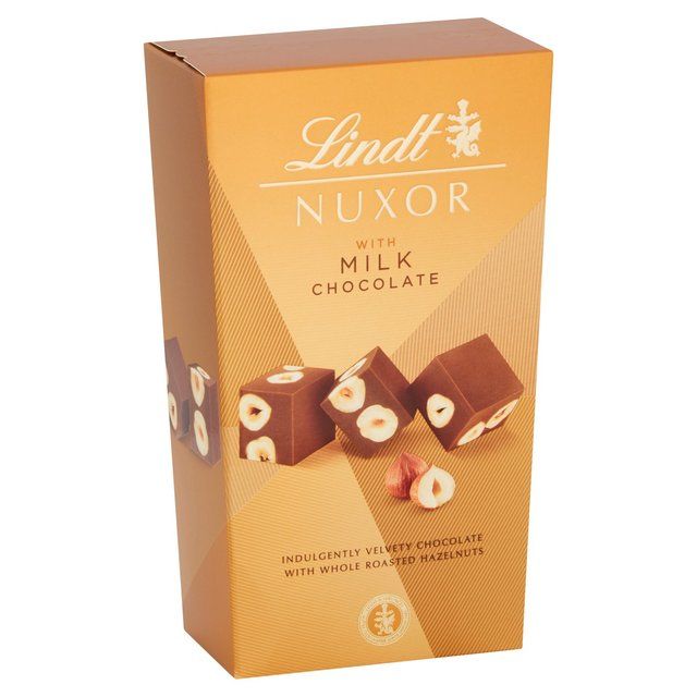 Lindt NUXOR Milk Gianduja Chocolate with Hazelnuts   165g GOODS M&S   