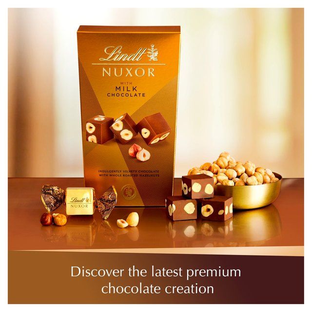 Lindt NUXOR Milk Gianduja Chocolate with Hazelnuts   165g