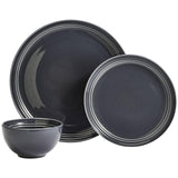 M&S 12 Piece Marlowe Dinner Set Dark Grey GOODS M&S   