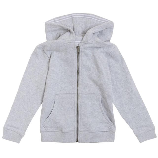 M&S Boys Cotton Plain Hoodie 2-7 Years Grey