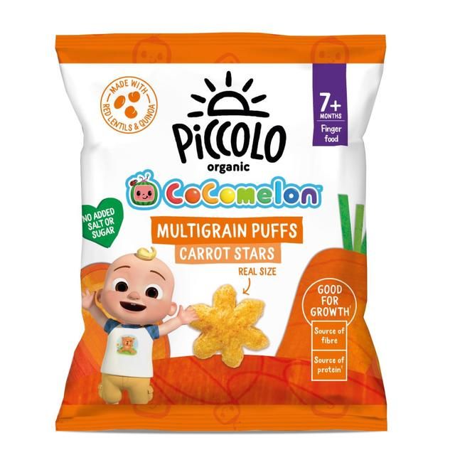 Piccolo Organic Carrot Multigrain Star Puffs 7 months+    15g GOODS M&S   