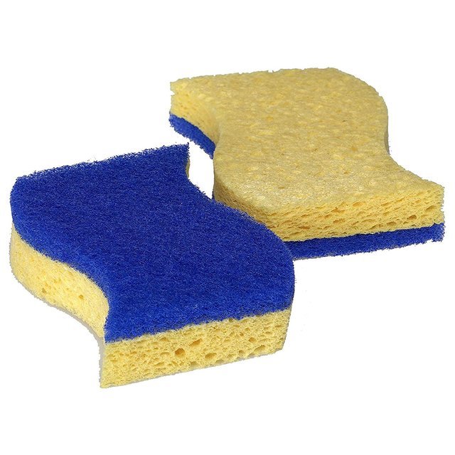 Spontex Non Scratch Super Absorbent Sponge Scourer   2 per pack