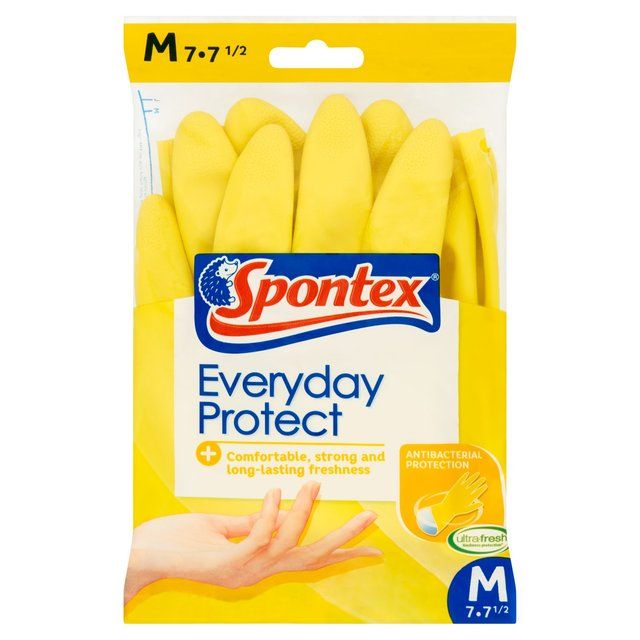 Spontex Everyday Protect Gloves Medium   1pair