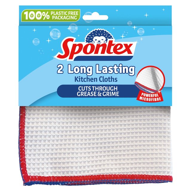 Spontex Long Lasting Kitchen Cloth   2 per pack GOODS M&S   