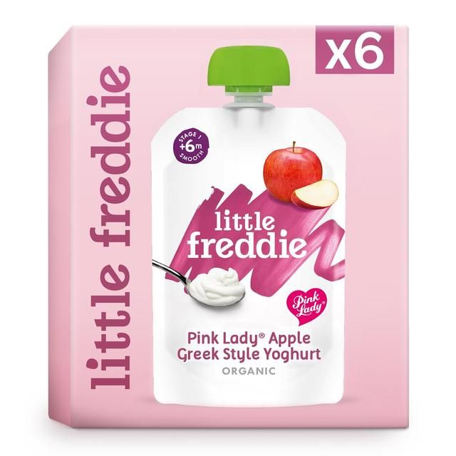 Little Freddie Pink Lady Greek Style Yoghurt Multipack   6 x 100g