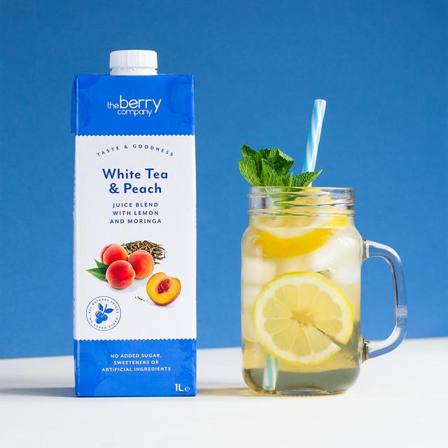 The Berry Co. White Tea Peach & Moringa Juice   1L