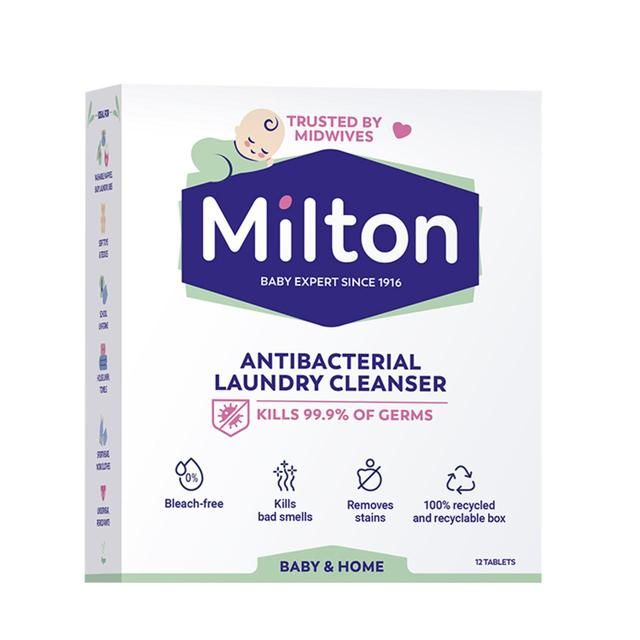 Milton Antibacterial Laundry Tablets   12 per pack GOODS M&S   