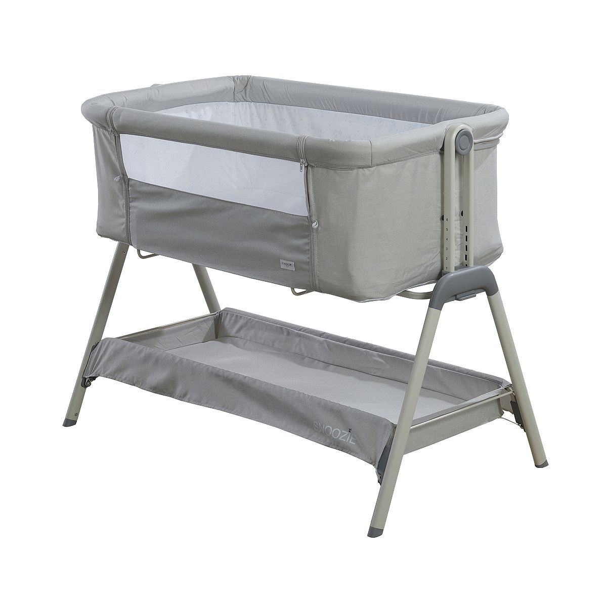 Kinder Valley Snoozie Bedside Crib Antarctica Grey