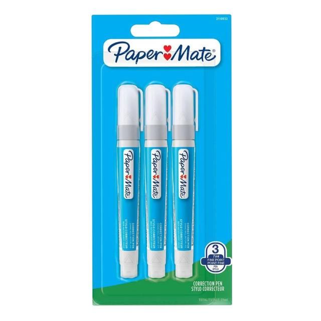 Paper Mate Correction Pen 7ML   3 per pack