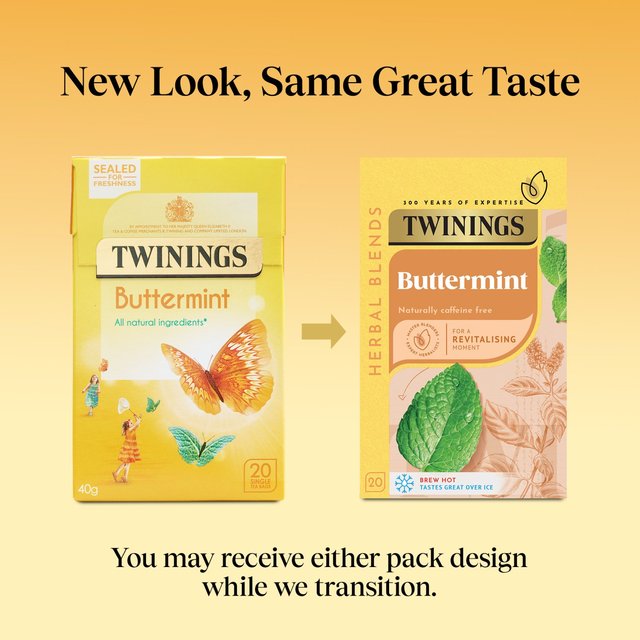 Twinings Buttermint Herbal Tea   20 per pack GOODS M&S   