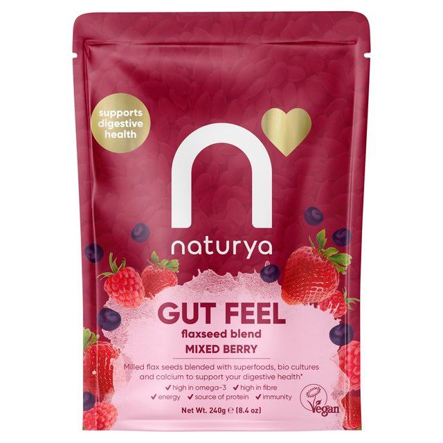 Naturya Gut Feel Mixed Berry Flaxseed Blend   240g