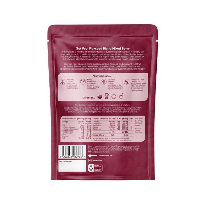 Naturya Gut Feel Mixed Berry Flaxseed Blend   240g GOODS M&S   