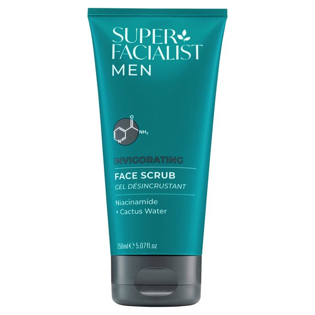 Super Facialist for Men Vitamin B3 Invigorating Face Scrub   150ml GOODS M&S   