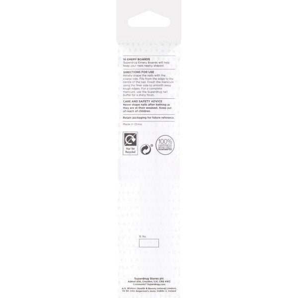 Superdrug Emery Boards x 10 GOODS Superdrug   