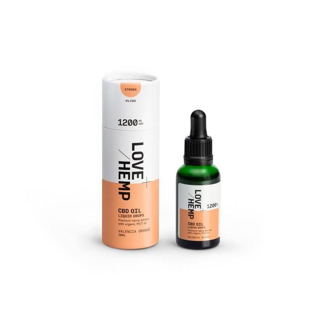 Love Hemp Valencia Orange CBD Oil 1200mg   30ml