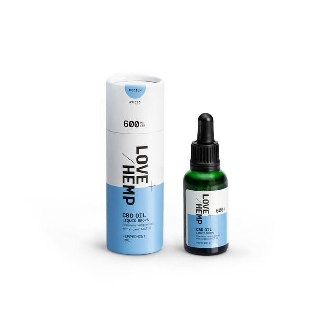 Love Hemp Peppermint CBD Oil 600mg   30ml