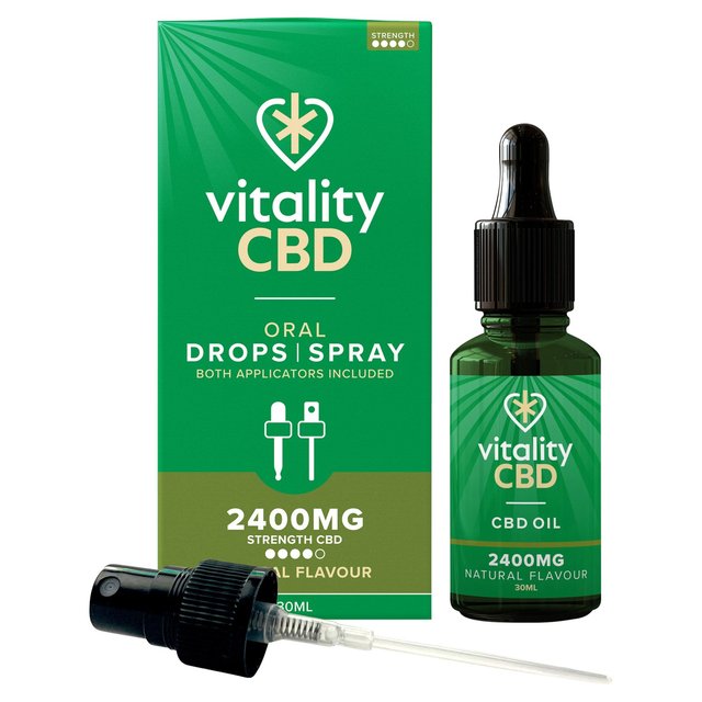 Vitality CBD Natural Spray with MCT Oil 2400mg    30ml GOODS M&S   