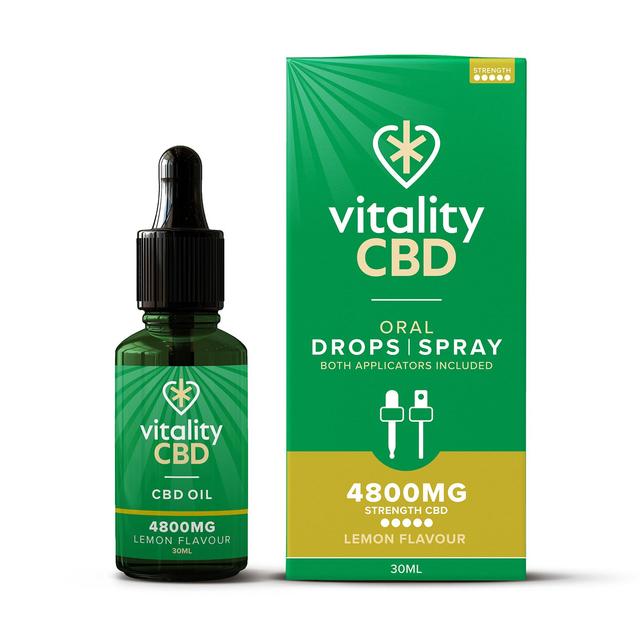 Vitality CBD Lemon Spray with MCT Oil 4800mg   30ml GOODS M&S   