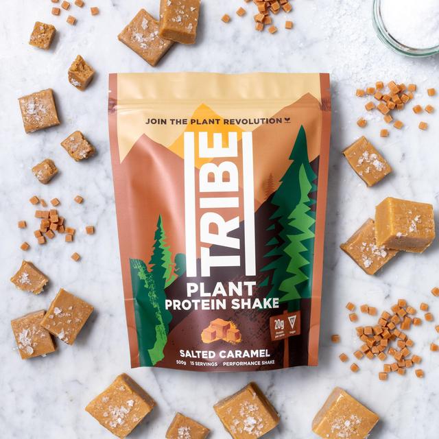 Tribe Salted Caramel Vegan Protein Powder    500g GOODS M&S   