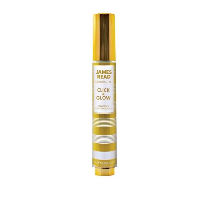 James Read Click &amp; Glow Gradual Tan Drops for Face Light to Medium Tone   15ml