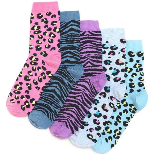 M&S Cotton Animal Socks 6-8 Multi   5 per pack