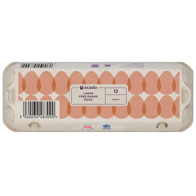 Ocado Large Free Range Eggs   12 per pack