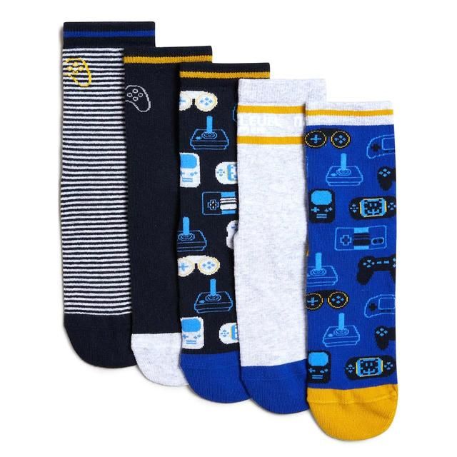 M&S Kids Cotton Gamer Socks