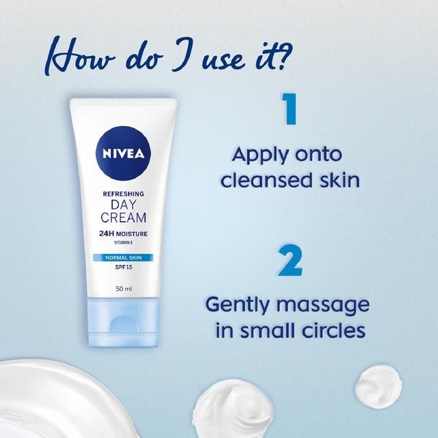 NIVEA Day Cream Face Moisturiser for Normal Skin SPF15   50ml