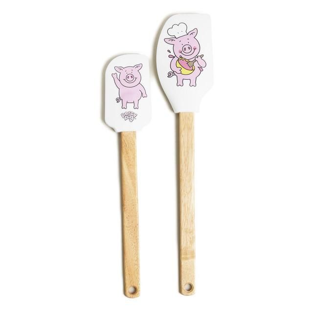 M&S Percy Pig Set of Two Spatulas One Size Pink   2 per pack