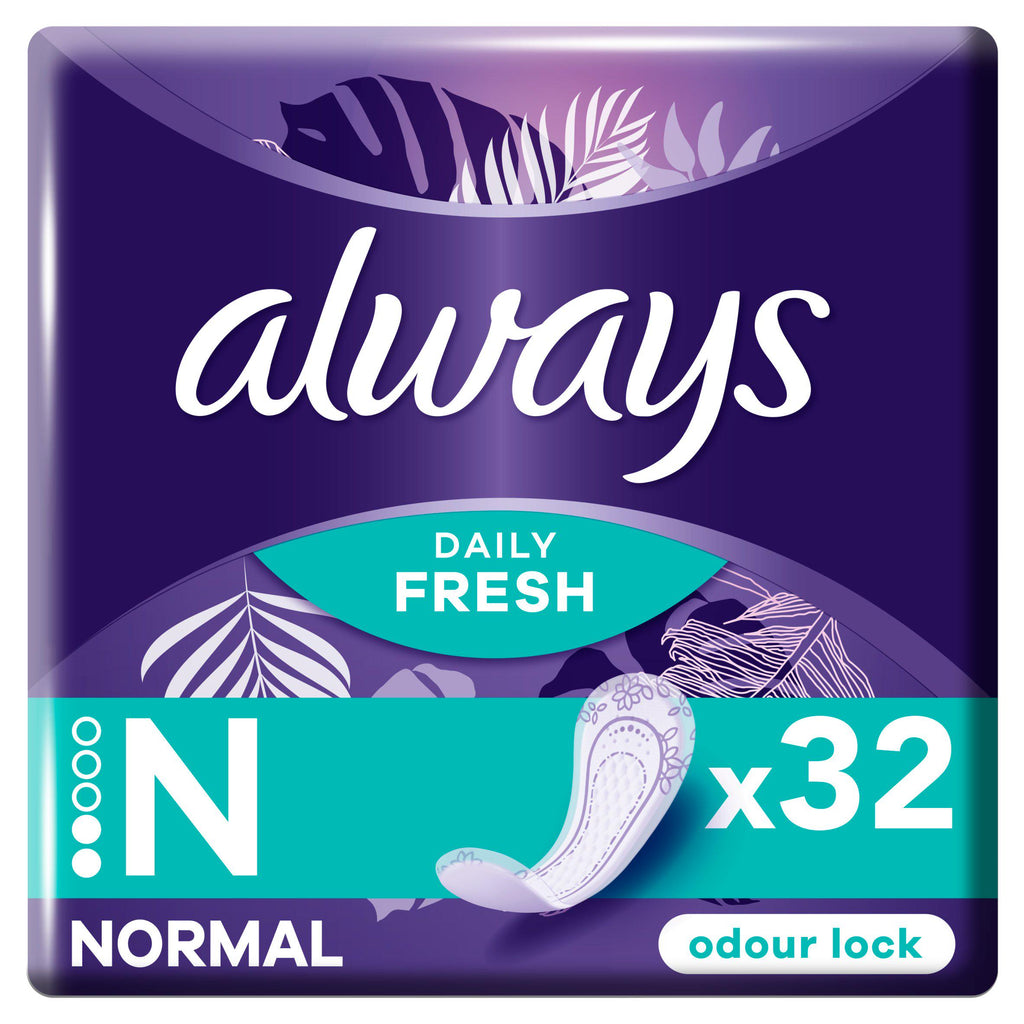 Always Dailies Fresh & Protect Panty Liners Normal x32