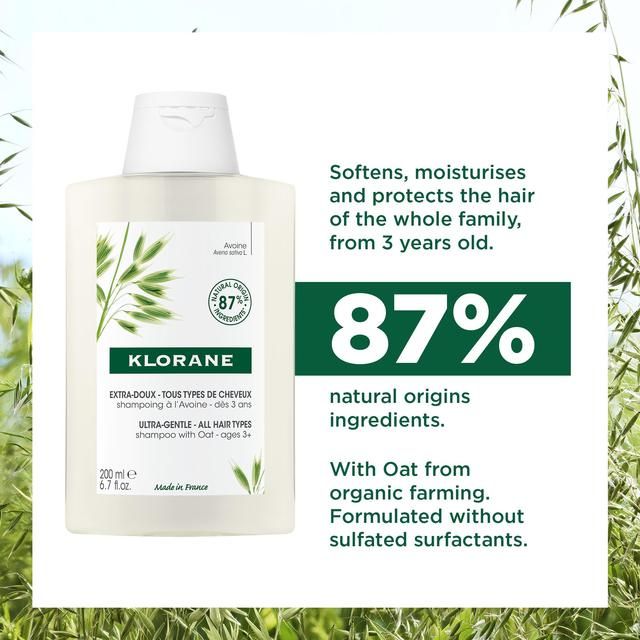 Klorane Softening Shampoo with Oat Milk for the Whole Family   200ml