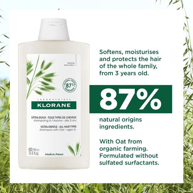 Klorane Softening Shampoo with Oat Milk for the Whole Family   400ml GOODS M&S   