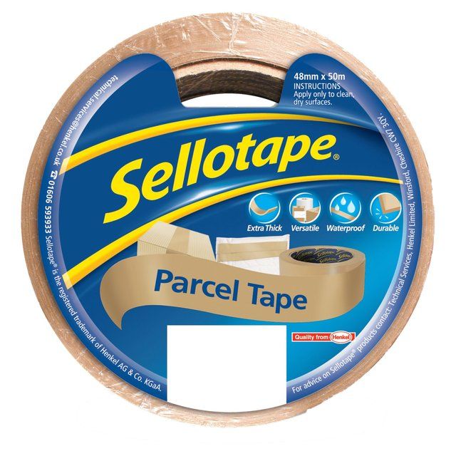 Sellotape Parcel Tape 48mm x 50m   50m GOODS M&S   