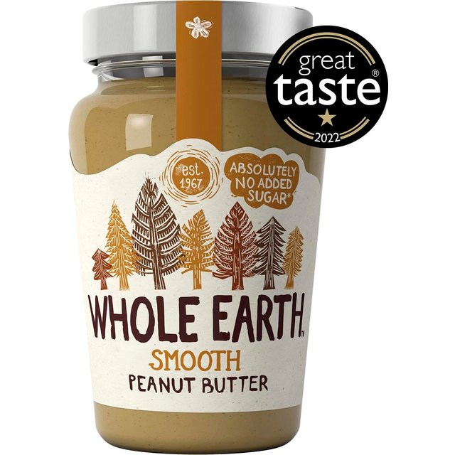 Whole Earth Smooth Peanut Butter   454g