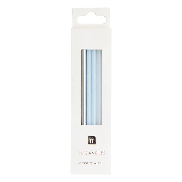 Talking Tables Blue Birthday Candles   16 per pack GOODS M&S   