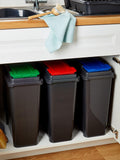 Wham 3 Piece Grey 25L Plastic Recycle Bin