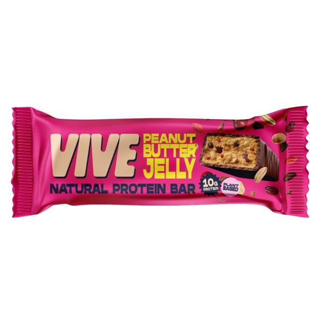 Vive Vegan Chocolate Protein Bars- Peanut Butter Jelly   49g GOODS M&S   