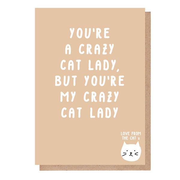 Paper Plane Crazy Cat Lady Card GOODS Superdrug   