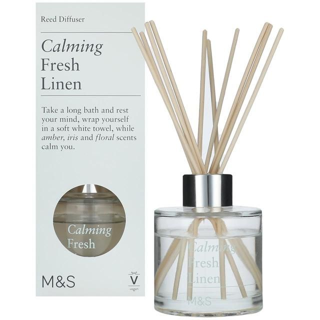 M&S Fresh Linen Reed Diffuser   80ml