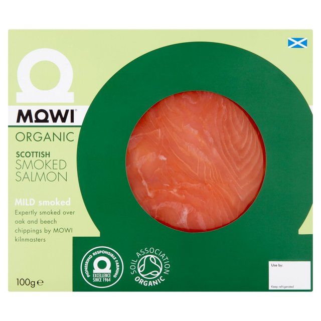 Mowi Organic Smoked Salmon Slices   100g GOODS M&S   