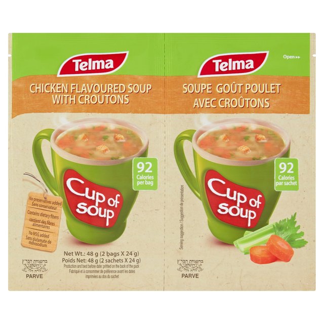 Telma Cup of Soup Chicken Flavour   2 x 24g