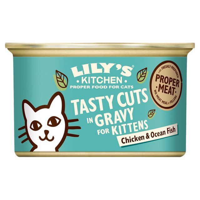 Lily's Kitchen Chicken & Ocean Fish Tasty Cuts in Gravy for Kittens   85g GOODS M&S   