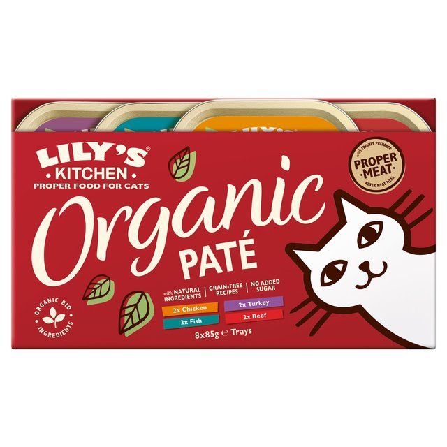 Lily's Kitchen Cat Organic Pate Multipack   8 x 85g